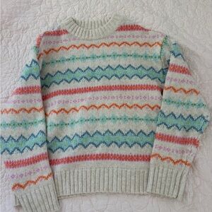 American Eagle Outfitters Multicolor Patterned Sweater